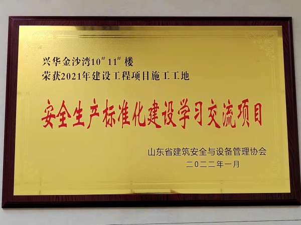 金沙湾10#11#省安全生产标准化交流项目